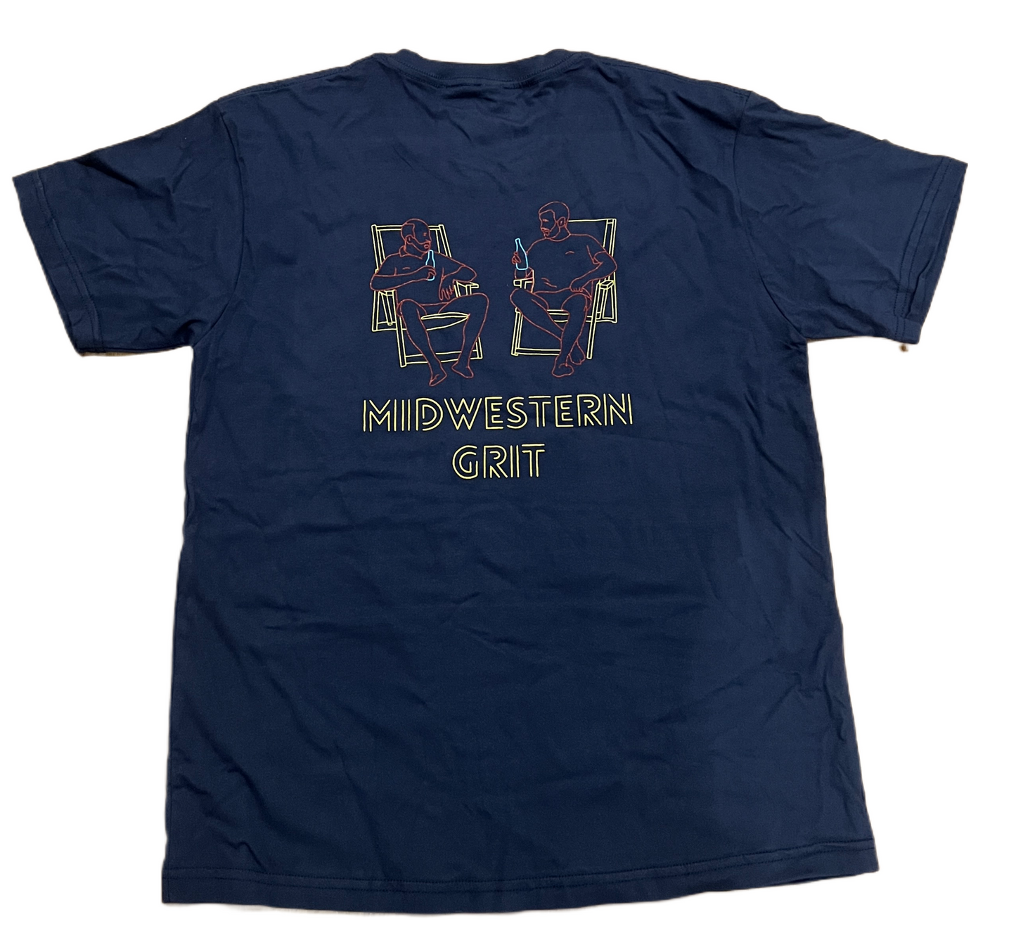 ‘Midwestern Grit’ Navy Tee